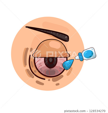 illustration of eye drops 128534270