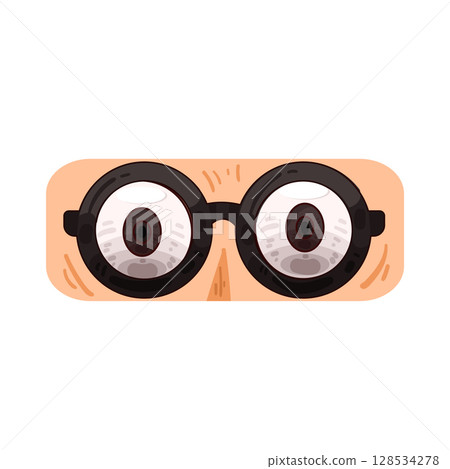 illustration of eye with glasses 128534278