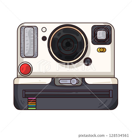 illustration of polaroid camera illustration of polaroid camera 128534561