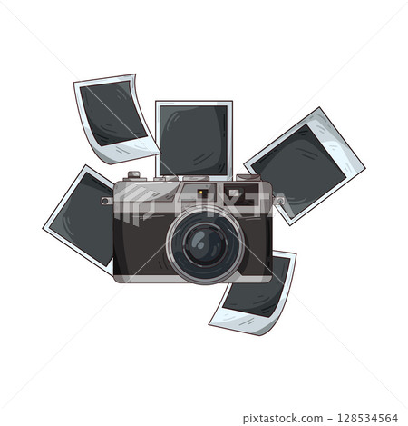 illustration of instant camera 128534564