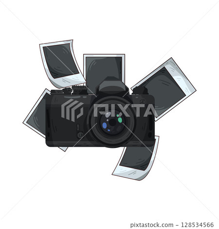 illustration of instant camera 128534566