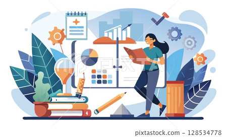 We focus on building foundational skills in reading, writing, math, and other core subjects. 128534778