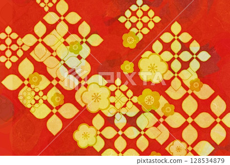 Japanese style floral pattern background Japanese style floral pattern background 128534879