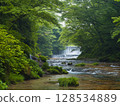 waterfall in green 128534889