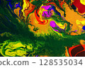 Flowing mixed colors. Modern abstract screen background. 128535034