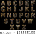 Steampunk Mechanical Alphabet Font Set 128535155