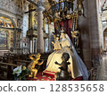 Mary statue in church 128535658