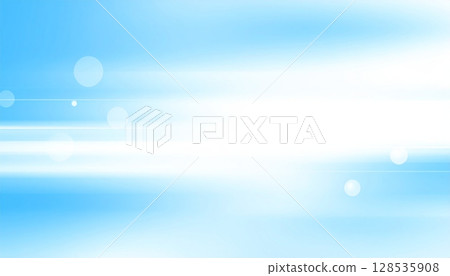 Abstract blue background with soft, defocused bokeh lights, perfect for winter or Christmas designs 128535908