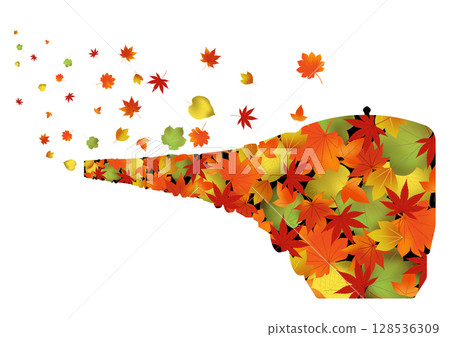 Autumn leaves motif illustration Autumn leaves motif illustration 128536309