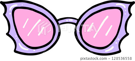 Cute Bat Wings shaped Sunglasses Halloween Spooky Summer 128536558