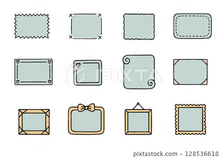 Decorative Frame Set Vector Illustration Decorative Frame Set Vector Illustration 128536618