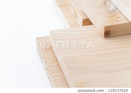 Close-up of boards (wood) of various sizes Close-up of boards (wood) of various sizes 128537626