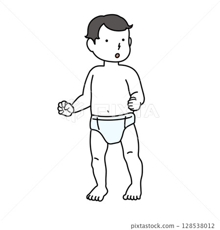 Baby illustration: full body 128538012
