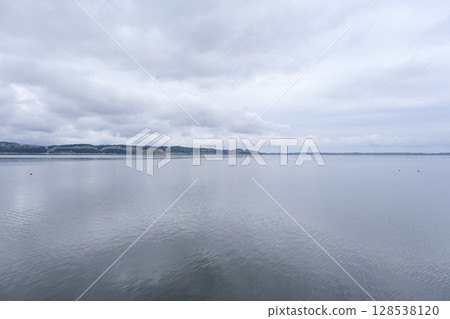 Lake Ogawara, the largest lake in Aomori Prefecture 128538120