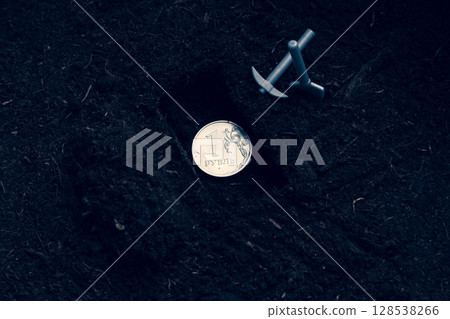 The ruble fell in value. Currency depreciation. crisis in the country. The ruble fell in value. Currency depreciation. crisis in the country. 128538266