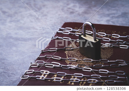 Ban for Russian citizens. Passport blocked. Closed borders. 128538306