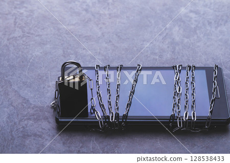 Prohibited applications on a smartphone. Limited access to user data. 128538433