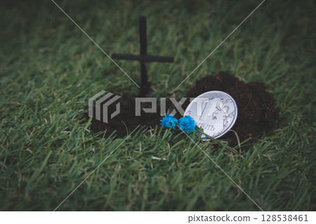 The ruble fell in value. Currency depreciation. crisis in the country. 128538461