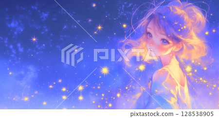 看螢火蟲的女孩 128538905