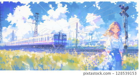 坐火車旅行的女孩 坐火車旅行的女孩 128539153