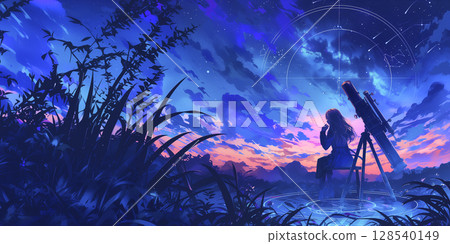 一個喜歡天文學的女孩 128540149