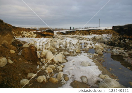 August 30, 2016 A large typhoon crossed Honshu, leaving scars on the fields of Tokachi Shimizu, Hokkaido 10 weeks later August 30, 2016 A large typhoon crossed Honshu, leaving scars on the fields of Tokachi Shimizu, Hokkaido 10 weeks later 128540321