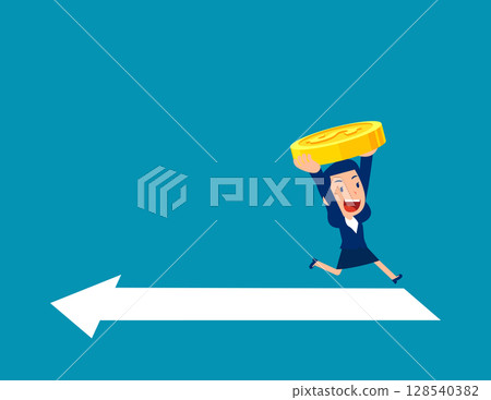 Conflict. Leadership decision to be difference or opposite 128540382
