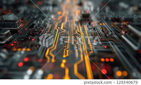 Circuit programming, big data server and information technology for software coding, digital future internet and crypto computer code. Abstract pattern, iot network engineering and IT cloud 128540679