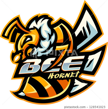 Bee hornet mascot Bee hornet mascot 128541023
