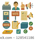 Election illustration set 128541186