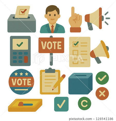 Election illustration set 128541186