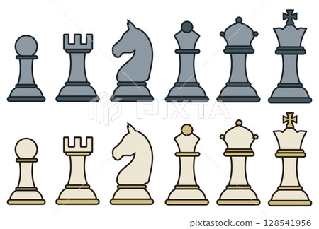 國際象棋圖示集 國際象棋圖示集 128541956