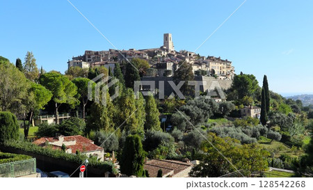 Saint-Paul-de-Vence village in southern France Saint-Paul-de-Vence village in southern France 128542268