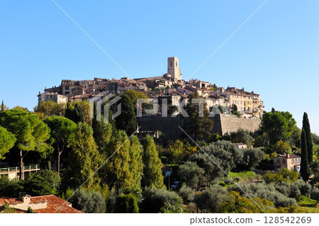 Saint-Paul-de-Vence village in southern France Saint-Paul-de-Vence village in southern France 128542269