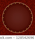 Red circular background with illuminated border suitable for various design and creative project 128542696