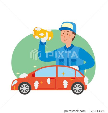 男店員洗車 128543390