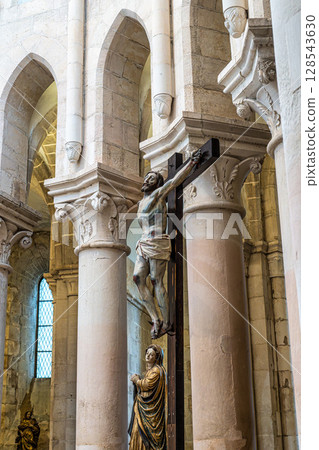 Interior of Alcobaca monaster 128543630