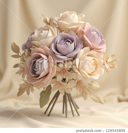 A classic bouquet with a gentle fragrance 128543809