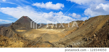 Tongariro Alpine Crossing volcanic terrain Tongariro Alpine Crossing volcanic terrain 128544050
