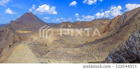 Panorama of volcanic ridge Tongariro Panorama of volcanic ridge Tongariro 128544053