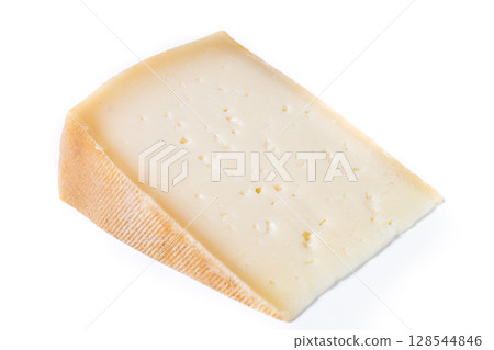 Wedge of Aged Hard Cheese 128544846