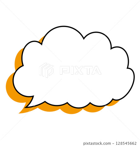 簡單的語音氣泡圖-蓬鬆 128545662