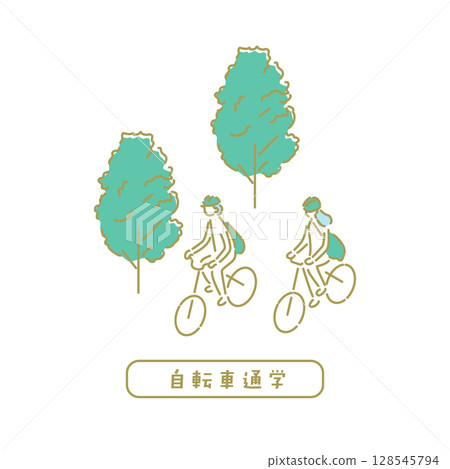 學校/教師插圖 128545794