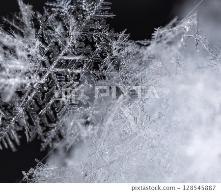 snowflakes, winter card, crystals of snow snowflakes, winter card, crystals of snow 128545887