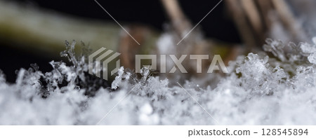 snowflakes, winter card, crystals of snow snowflakes, winter card, crystals of snow 128545894