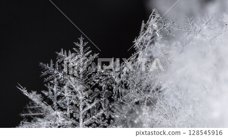 snowflakes, winter card, crystals of snow snowflakes, winter card, crystals of snow 128545916