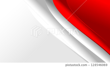 Red curve on a white background vector 128546069