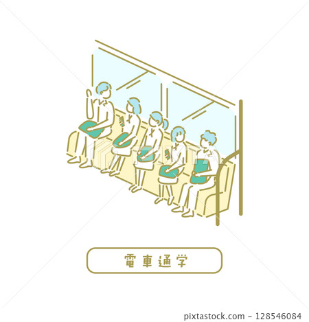 學校/教師插圖 128546084