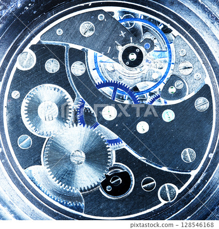 clockwork mechanical watch, high resolution and detail clockwork mechanical watch, high resolution and detail 128546168