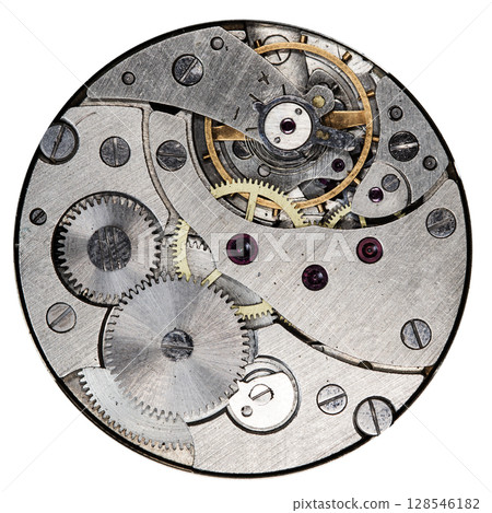 clockwork mechanical watch, high resolution and detail clockwork mechanical watch, high resolution and detail 128546182